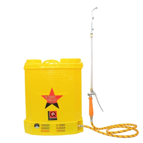 Bình xịt điện Oshima OS20-L12 Vàng Pin lithium 12V12Ah