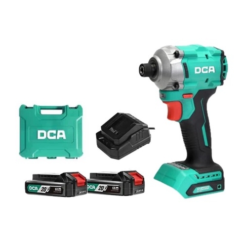 Máy Vặn Vít Dùng Pin DCA ADPL198(TYPE AM) BLDC - Thân Máy, 1 Pin 20V 2ah, Sạc, Hộp Nhựa