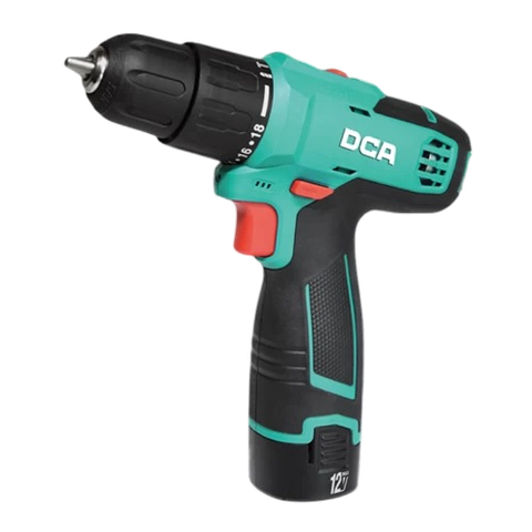 Máy Khoan Vặn Vít Dùng Pin DCA ADJZ1202i (TYPE E) - Thân Máy, 2 Pin 12V 2ah, Sạc, Hộp Nhựa