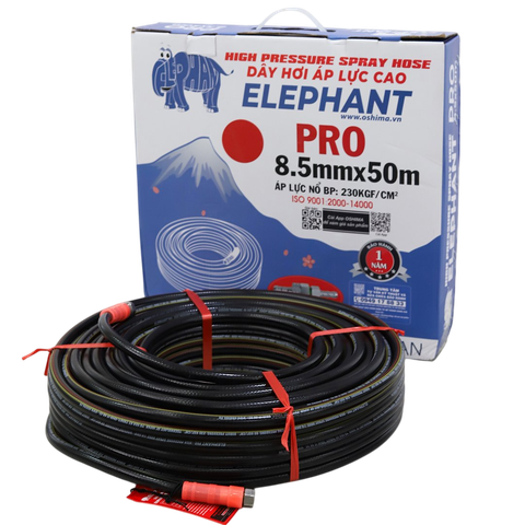 Ống nhựa ELEPHANT Pro 8.5mm x 50m Đen