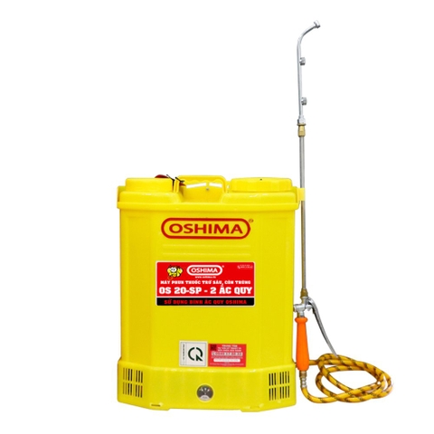 Bình xịt điện Oshima OS20-SP-2 ắc qui Vàng Bình ắc qui 12V12Ah