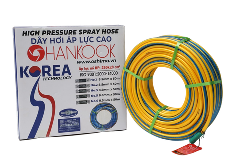 Dây phun áp lực Hankook No.3 8.5mm x 50m Vàng