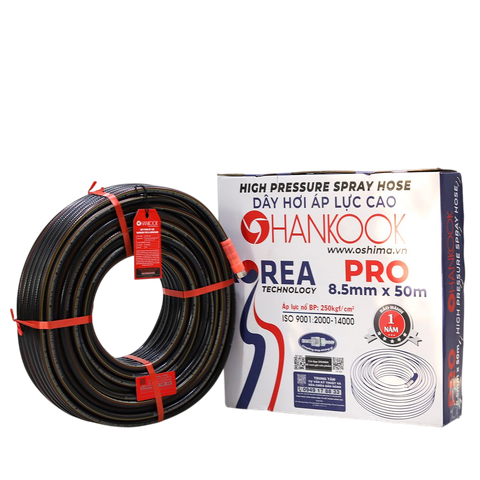 Ống nhựa HANKOOK Pro 8.5mm x 50m Đen