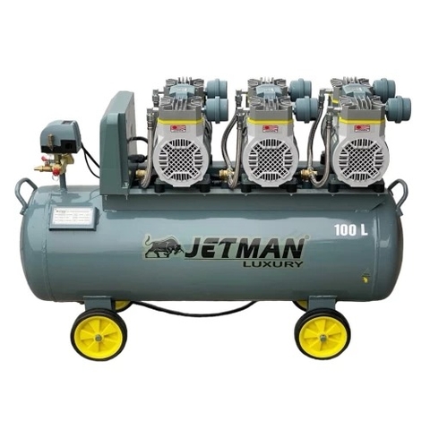 Máy Nén Khí Không Dầu Jetman 100L 6Hp NKF-1600x3T100 Lên Hơi Nhanh