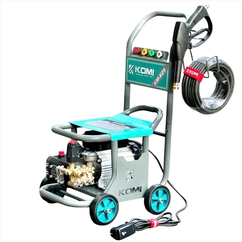 Máy rửa xe công nghiệp 2.5kW KOMI KM-X25 xe đẩy