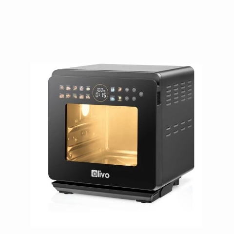 Nồi Chiên Hấp Đa Năng OLIVO SF1600 - Phiên bản Đặc Biệt cao cấp nhất, Màn hình OLED hiện đại, 70 chế độ cài sẵn, Dung tích 16L, Vệ sinh dễ dàng