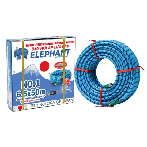 Dây phun Elephant No.1 6.5mm x 50m Xanh dương