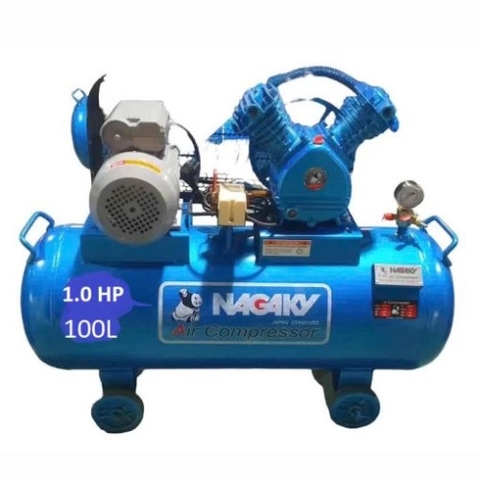 Máy Nén Khí Dây Đai 1Hp 100L Nagaky NA-1090 220V