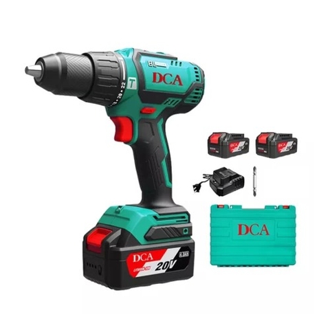 Máy Khoan Vặn Vít Dùng Pin DCA ADJZ05-13 (TYPE EM) BLDC - Thân Máy, 2 Pin 20V 4ah, Sạc, Hộp Nhựa