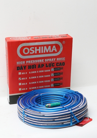 Dây phun Oshima No.5 8.5mm x 50m Xanh