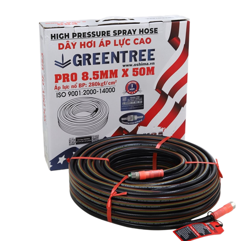 Ống nhựa GREENTREE Pro 8.5mm x 50m Đen