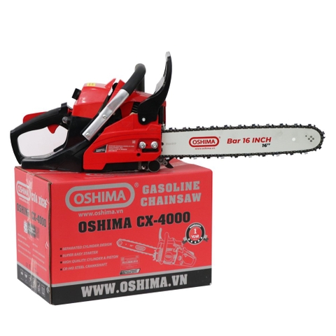 Máy cưa OSHIMA CX-4000 40cc Đỏ-đen