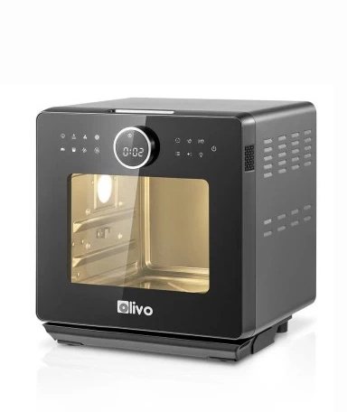 Nồi Chiên Hấp Đa Năng OLIVO SF16 PRO 2025 - 70 Chế Độ Cài Sẵn, Toàn Bộ Khoang Nồi Và Phụ Kiện Bằng Inox 304 Cao Cấp, Dung Tích 16L, Vệ Sinh Dễ Dàng