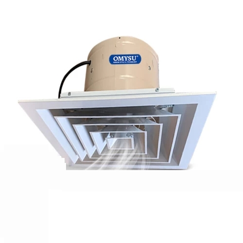 Quạt Hút Âm Trần Công Nghiệp Có Nối Ống Omysu AT-600T