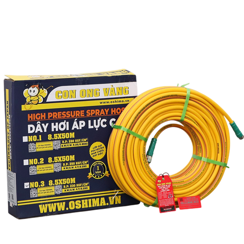 Dây phun Con Ong Vàng NO.3 8.5mm x 50m Vàng