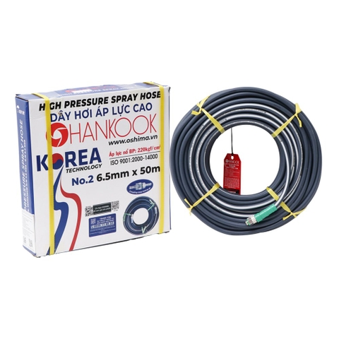 Dây phun Hankook No.2 6.5mm x 50m Xanh dương