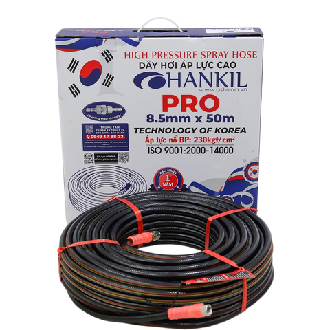 Ống nhựa PVC HANKIL Pro 8.5mm x 50m Đen