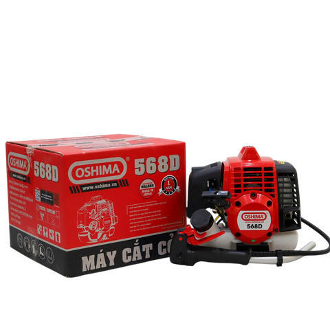 Máy cắt cỏ OSHIMA 568D 2.3kW Đỏ-đen 2 thì (rời, chết)