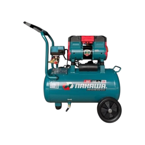 Máy nén khí không dầu, tốc nhanh, siêu êm NAKAWA NK-18H32L - 32 lít
