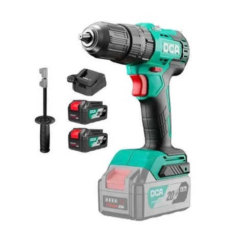 Máy Khoan Động Lực Dùng Pin DCA ADJZ2050i (TYPE EM) BLDC - Thân Máy, 2 Pin 20V 4ah, Sạc, Hộp Nhựa