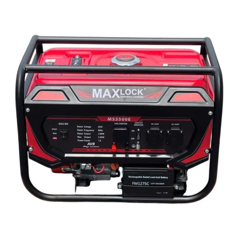 Máy Phát Điện Chạy Xăng 3Kw Maxlock MS3500E Đề