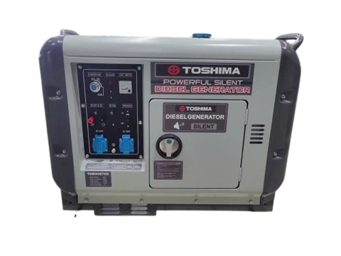 Máy Phát Điện Chạy Dầu 5Kw Toshima T6800ETKS Siêu Cách Âm