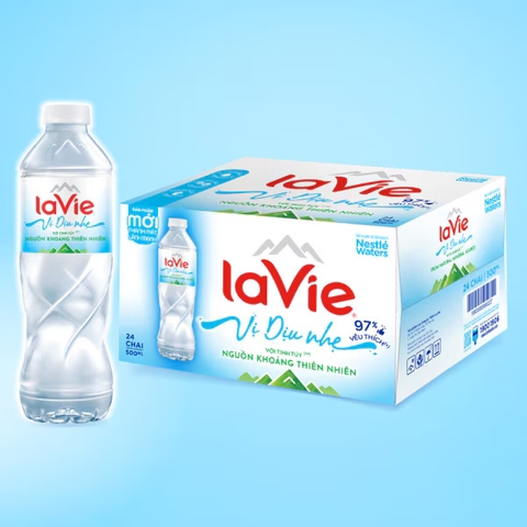 Nước khoáng Lavie dịu nhẹ 500 ml