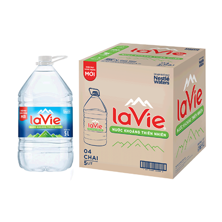 Nước khoáng Lavie chai 5 lít