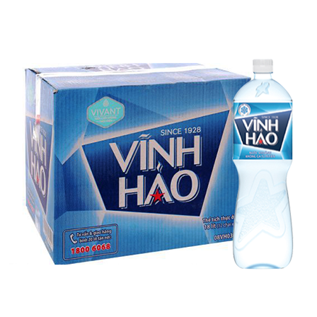 Nước khoáng Vĩnh Hảo chai 1,5 lít