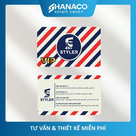 Thẻ VIP salon tóc – Thẻ khách hàng thân thiết cho salon