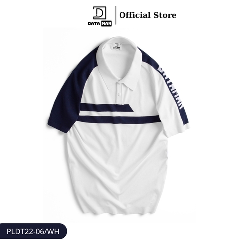 Áo polo dệt kim nam đánh golf DATAMAN, nách raglan, chất liệu visco