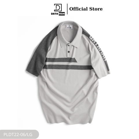 Áo polo dệt kim nam đánh golf DATAMAN, nách raglan, chất liệu visco