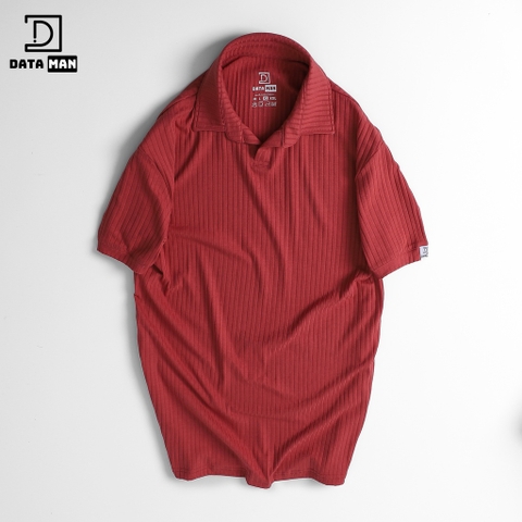 Áo cotton POLO nam DATAMAN, cổ chữ V trẻ trung, chất liệu cotton đũa co giãn 4 chiều, thoáng mát - ATPL22-01