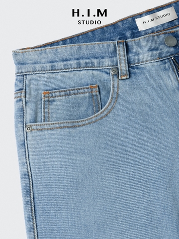 Quần Jean Xuông Ống Rộng - BASIC Wide-Leg Jeans - H.I.M STUDIO