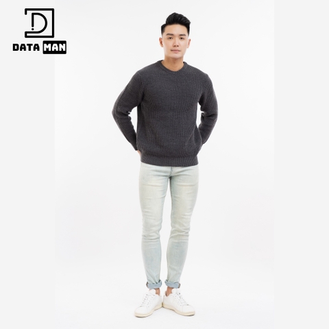 Áo len nam cổ tròn DATAMAN kiểu dáng basic, chất len dày dặn, mềm mại - DT50