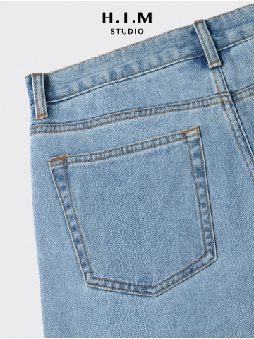Quần Jean Xuông Ống Rộng - BASIC Wide-Leg Jeans - H.I.M STUDIO