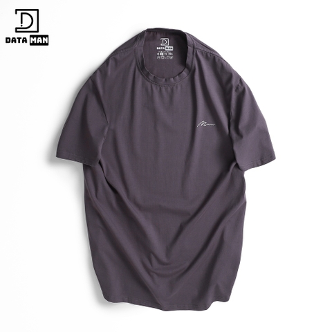 Áo thun nam cổ tròn Basic DATAMAN 100% cotton co giãn 4 chiều, thoáng mát, form regular fit - TCT22-02