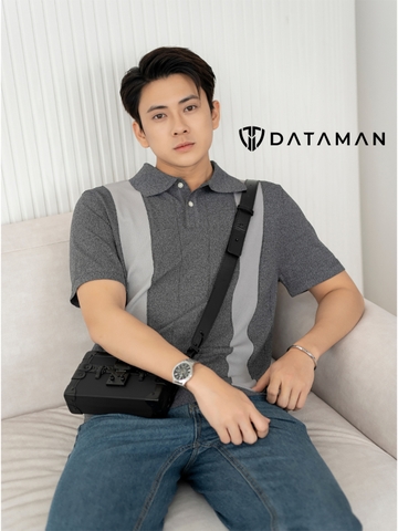 Áo POLO nam ngắn tay dệt kim DATAMAN, kẻ sọc 2 bên, chất mongtoghi không bai xù, kiểu dáng Hàn Quốc - PLDT22-05