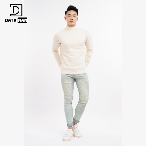Áo len cổ lửng nam DATAMAN, chất liệu mohair mềm mịn, siêu nhẹ - DT34