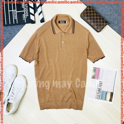 Áo POLO nam DATAMAN dệt kim, họa tiết MONOGRAM trẻ trung, chất liệu Mongtoghi mềm, nhẹ - POLODT22-02