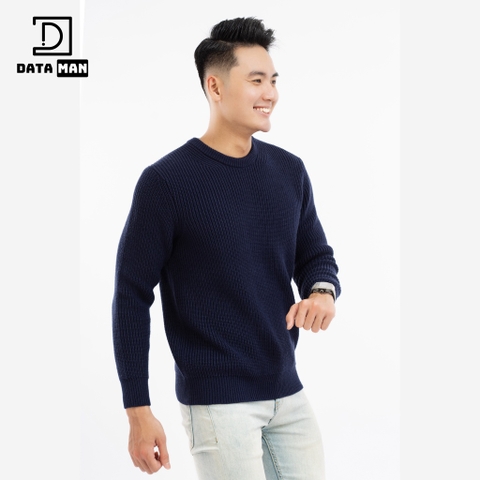 Áo len nam cổ tròn DATAMAN kiểu dáng basic, chất len dày dặn, mềm mại - DT50