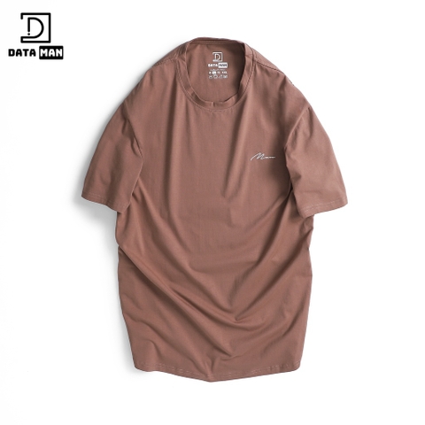 Áo thun nam cổ tròn Basic DATAMAN 100% cotton co giãn 4 chiều, thoáng mát, form regular fit - TCT22-02