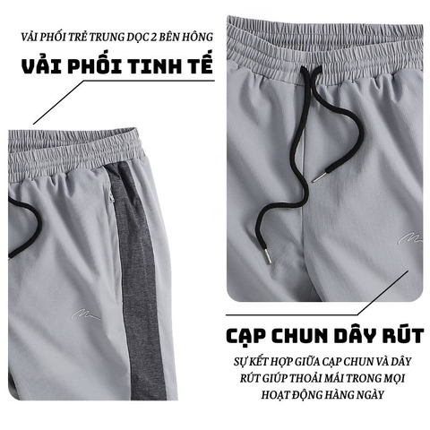 Quần JOGGER thể thao nam lưng thun DATAMAN, chất liệu co giãn 4 chiều, basic trẻ trung năng động - JODT22-01