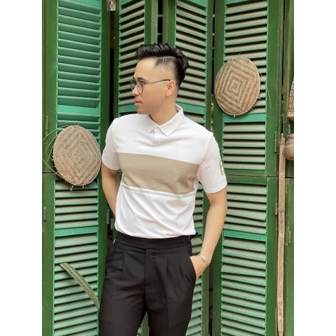 Áo POLO nam cao cấp DATAMAN cổ bẻ, dệt kim xuất xịn, chất liệu mềm mại, họa tiết FJ tay áo, dáng polo golf - ALPL2307