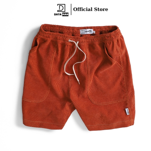 Quần Short Đùi Nhung Tăm Nam Nữ DATAMAN form unisex, chất liệu mát mẻ, may chỉ nổi trẻ trung - QS22-01