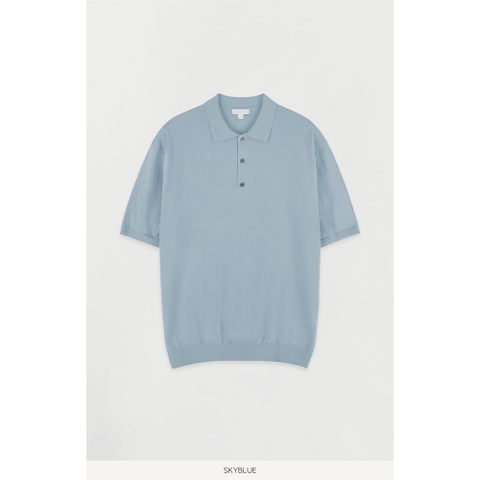 Áo POLO nam DATAMAN dệt kim, họa tiết MONOGRAM trẻ trung, chất liệu Mongtoghi mềm, nhẹ - POLODT22-02