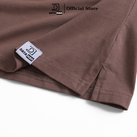 Áo thun TANKTOP nam DATAMAN, ngực thêu chữ Man, cổ tròn, form oversize, chất cotton co giãn 4 chiều- TANKTOPDT22-01