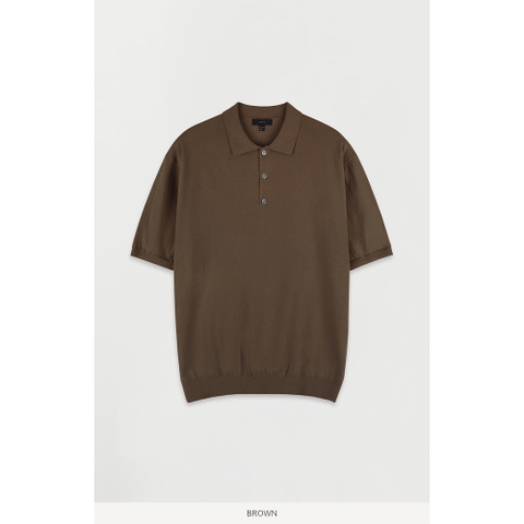Áo POLO nam DATAMAN dệt kim, họa tiết MONOGRAM trẻ trung, chất liệu Mongtoghi mềm, nhẹ - POLODT22-02