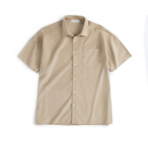 Áo sơ mi cộc tay H.I.M STUDIO Corduroy Relaxed Short Sleeve Shirt - ACH2403