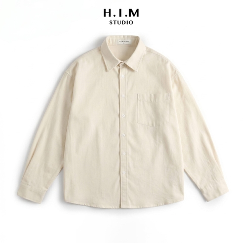 Áo Sơ Mi - Relaxed fit KAKI DRAFT SHIRT - H.I.M STUDIO
